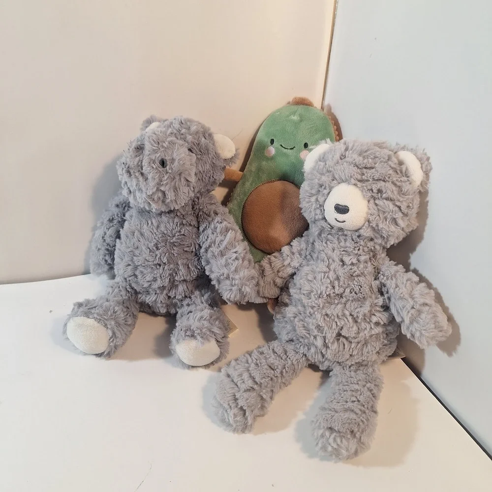 Carter's Just One You  Avocado / Hippo/ Gray Bear Plush Stuffed Animal Toy‎ 9